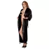 Cottelli - Satin-Morgenmantel (schwarz) - L/XL