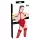 Black Level - Offener Halsketten-Body (Rot)