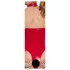 Black Level - Offener Halsketten-Body (Rot)