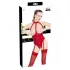 Black Level - Offener Halsketten-Body (Rot) - M