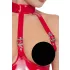 Black Level - Offener Halsketten-Body (Rot) - M