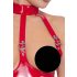 Black Level - Offener Halsketten-Body (Rot) - L