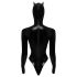 Black Velvet - Langarm Batwoman Body (schwarz) - L