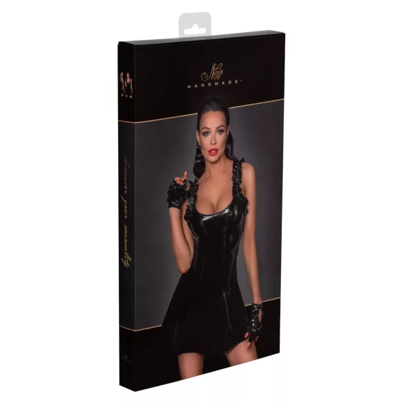 Noir - Rüschen-Minikleid (schwarz) - L