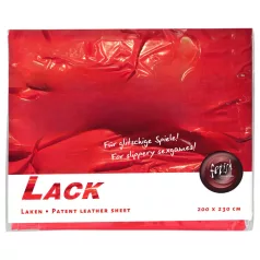 Fetisch - Lack-Bettlaken - 200 x 220 cm (rot)