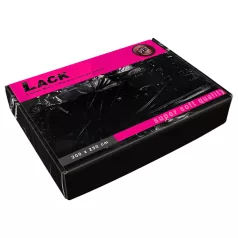 Lack-Laken - superweich - 200x230cm (schwarz)