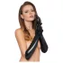 Black Level - Glänzende Lackhandschuhe (schwarz) - M