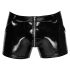 Black Level - Herren Lack-Shorts mit Seitentaschen (schwarz) - L
