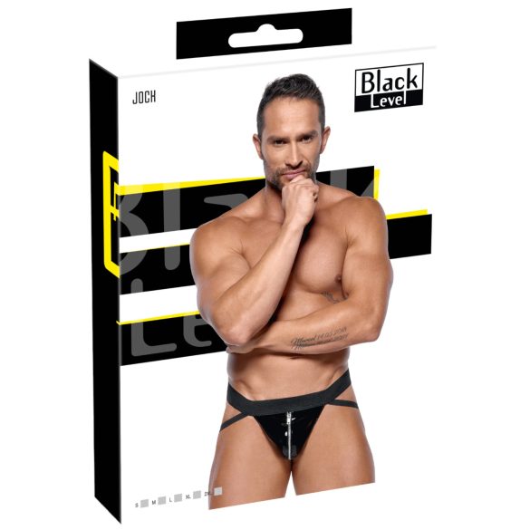 Black Level – Jockstrap mit Reißverschluss (schwarz) - M