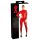 LATEX - Langarm Damen Overall (Rot) - S