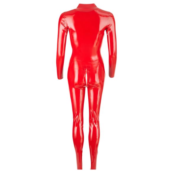 LATEX - Langarm Damen Overall (Rot) - L