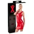 Latex ärmelloses Latex-Minikleid (rot) - M