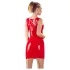 Latex ärmelloses Latex-Minikleid (rot) - L