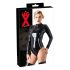 LATEX - Langarm Damen-Body (Schwarz) - 2XL