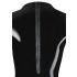 LATEX - Langarm Damen-Body (Schwarz) - 2XL