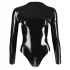 Late X Damen-Body mit langen Ärmeln (schwarz) - 2XL