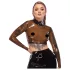 Latex X durchsichtiges Latex-Oberteil (transparent-schwarz)