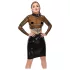 Latex X durchsichtiges Latex-Oberteil (transparent-schwarz)