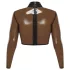 Latex X durchsichtiges Latex-Oberteil (transparent-schwarz)