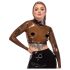 LATEX - transparenter Latex-Top (transparent-schwarz) - M