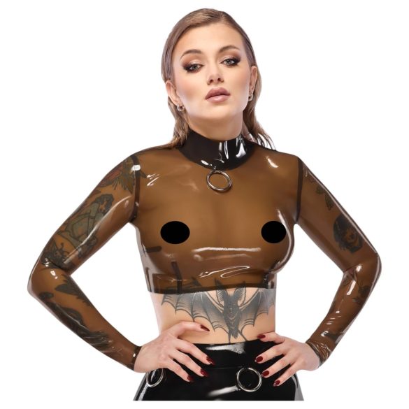 LATEX - transparenter Latex-Top (transparent-schwarz) - M