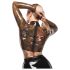 LATEX - transparenter Latex-Top (transparent-schwarz) - L