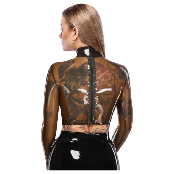 LATEX - transparenter Latex-Top (transparent-schwarz) - L