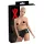 Latex Damen-Slip mit Kondom (schwarz)