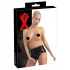 Latex Damen-Slip mit Kondom (schwarz)