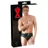 Latex Herren-Slip mit innenliegendem Penis-Analdildo (schwarz)