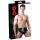 Latex Herren-Unterhose mit innerem, konischem Anal-Dildo (schwarz) - XL