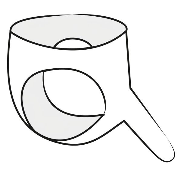 LATEX - Slip mit externem Dildo - schwarz (S-L)