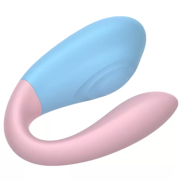 Mrow 03 - Akku, wasserdichtes Paarvibrator (blau-pink)