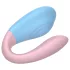 Mrow 03 - Akku, wasserdichtes Paarvibrator (blau-pink)