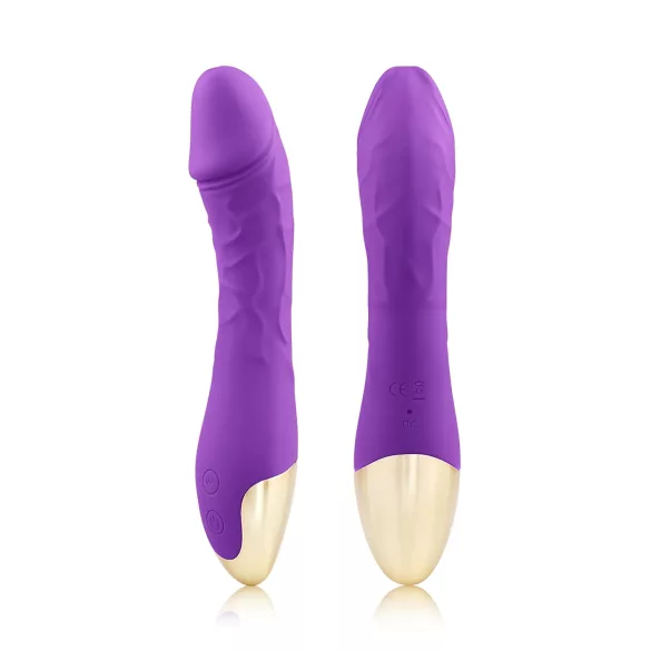 Mrow Real Lover - Akku, wasserdichter realistischer Vibrator (Lila)