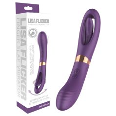 Funny Me Dual - wiederaufladbarer 2in1 Zungenvibrator (lila)