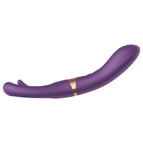 Funny Me Dual - wiederaufladbarer 2in1 Zungenvibrator (lila)