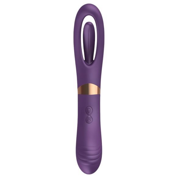 Funny Me Dual - wiederaufladbarer 2in1 Zungenvibrator (lila)