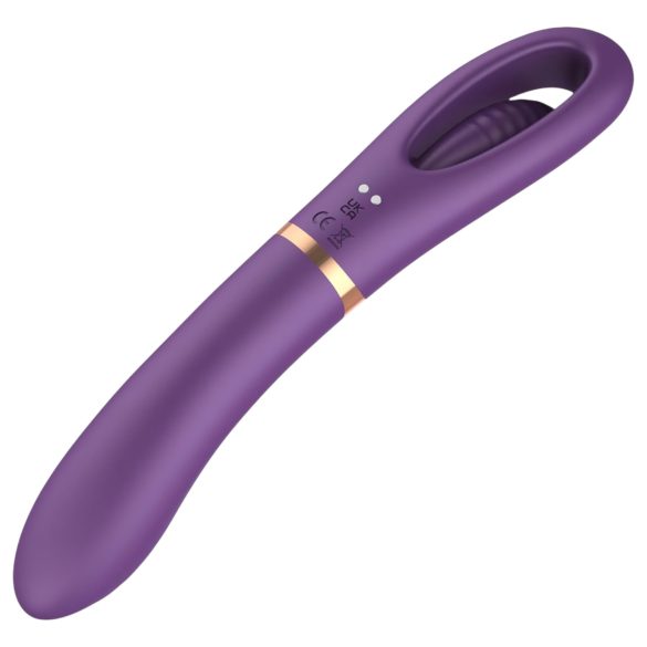 Funny Me Dual - wiederaufladbarer 2in1 Zungenvibrator (lila)