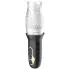Leopard Bellucci 360 - rotierender-vibrierender Masturbator (transparent-schwarz)