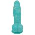 OgazR Sea Serpent - geripptes Dildo - 17 cm (blau-weiß)