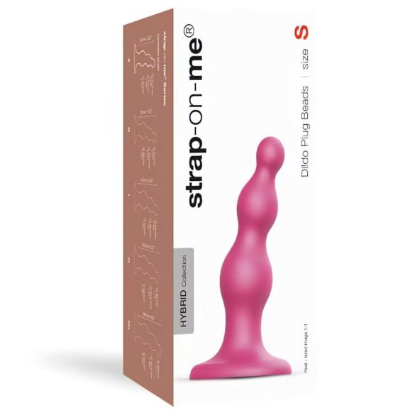 Strap-on-me Perlen-Dildo S - mit Saugnapf (rosa)