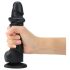Strap-on-me M - Zweischichtiger Saugnapf-Dildo (Schwarz)