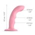 Strap-on-me M - Wasserdichter, pulsierender G-Punkt Vibrator (Pink)