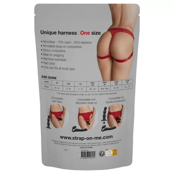 Strap-on-me - Unterteil für Dildo - XS-XXL (rot)