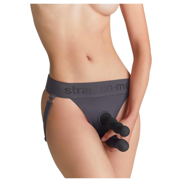Strap-on-me - Slip für Dildo - XS-XXL (grau)