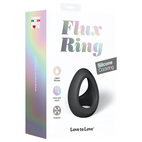 Love to Love Flux - Silikon Penisring (schwarz)