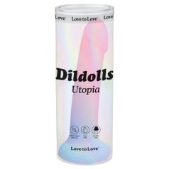 Dildolls Utopia - Bunter Silikon-Dildo mit Saugnapf