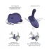 Love to Love GoFast - Stoß- und Klitorisvibrator mit Saugnapf (blau)