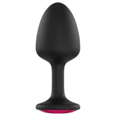   Dorcel Geisha Plug Ruby M - Analplug mit rosa Stein (schwarz)